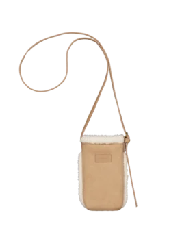 Aedey Phonebag Kunstshearling‑Handytasche