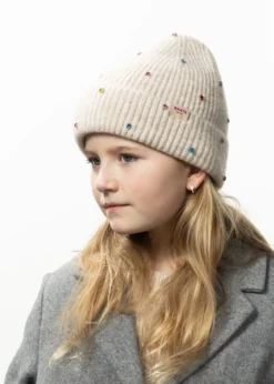 Alenya Beanie Mädchenmütze mit Strasssteinen