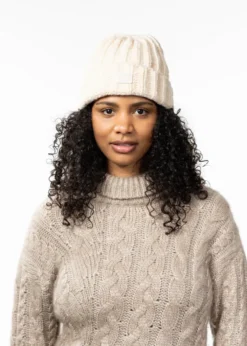 Alpanemone Beanie Grobe, gestrickte Damenmütze