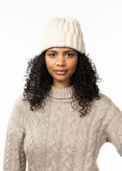 Alpanemone Beanie Grobe, gestrickte Damenmütze