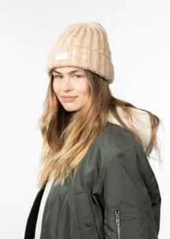 Alpanemone Beanie Grobe, gestrickte Damenmütze