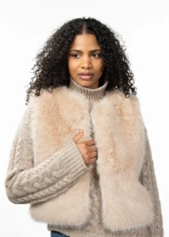 Annaliese Gilet Kunstpelz-Damengilet