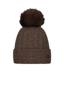 Augustia Beanie Damenmütze mit Bommel