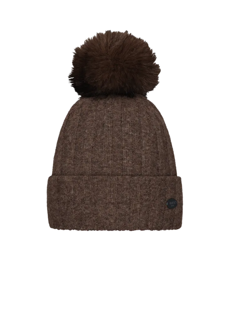 Augustia Beanie Damenmütze mit Bommel