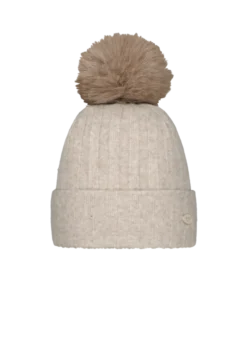 Augustia Beanie Damenmütze mit Bommel