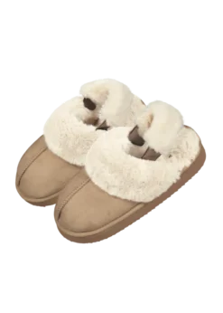 Ayumies Slippers Pantoffels aus auf Kunstpelz und Lammfell