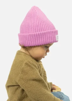 Basalth Beanie Kindermütze mit Umschlag