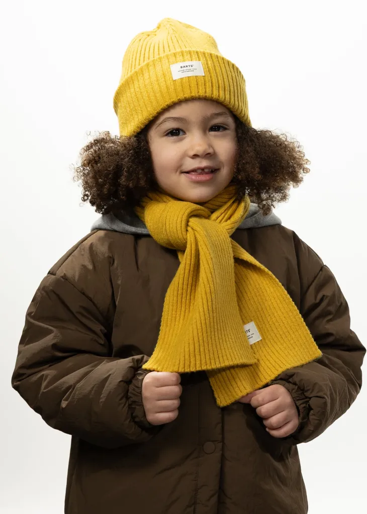 Basalth Beanie Kindermütze mit Umschlag