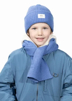 Basalth Beanie Kindermütze mit Umschlag