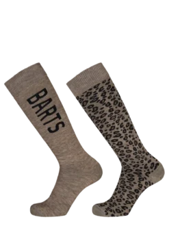 Basic Skisock 2 Pack Print Unisex-Skisocken