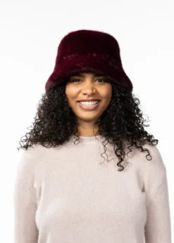 Bretia Hat Fischerhut aus Kunstpelz für Damen