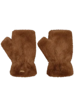 Britamu Fingerless Gloves Fingerlose Handschuhe aus Kunstpelz