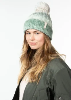 Catbird Beanie Mütze mit Space-Dye-Muster und Bommel