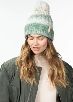 Catbird Beanie Mütze mit Space-Dye-Muster und Bommel