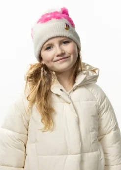 Crissie Beanie Mädchenmütze mit Blumen