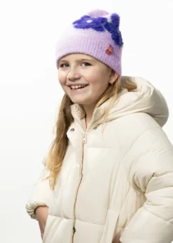 Crissie Beanie Mädchenmütze mit Blumen