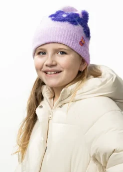 Crissie Beanie Mädchenmütze mit Blumen