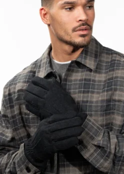 Deirmid Gloves Herrenhandschuhe mit Wolle und Leder