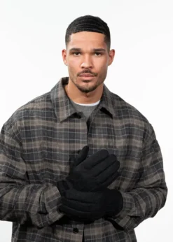 Deirmid Gloves Herrenhandschuhe mit Wolle und Leder