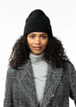 Donellah Beanie Damenmütze mit Strasssteinen