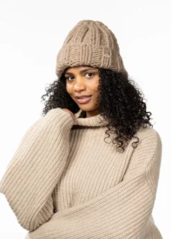 Edzella Beanie Grobe, gestrickte Damenmütze