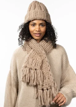Edzella Beanie Grobe, gestrickte Damenmütze