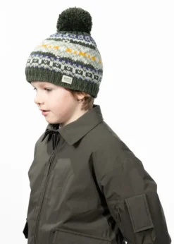 Everart Beanie Jungenmütze mit Futter und Winterprint