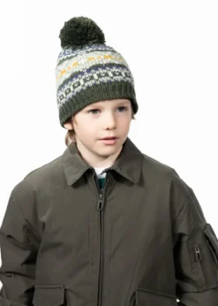 Everart Beanie Jungenmütze mit Futter und Winterprint