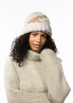 Frederieke Beanie Grobe, gestrickte Damenmütze