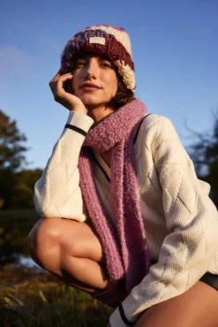 Frederieke Beanie Grobe, gestrickte Damenmütze