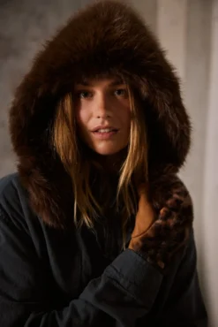 Fur Mitts Fäustlinge aus Kunstfell