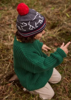 Gorner Beanie Jungenmütze mit Bommel