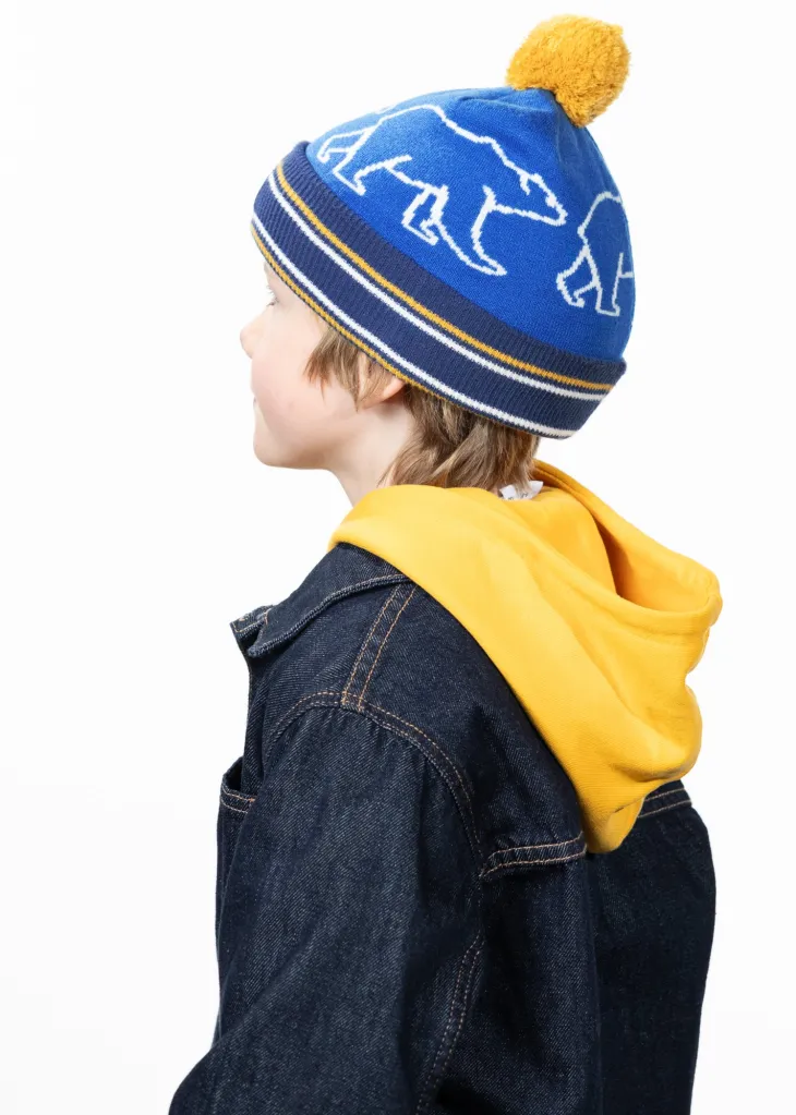Gorner Beanie Jungenmütze mit Bommel