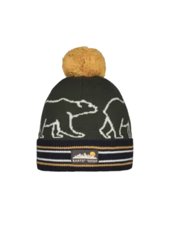 Gorner Beanie Jungenmütze mit Bommel