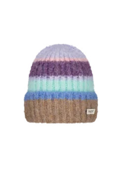 Haputale Beanie Weicher Damenhut mit bunten Streifen