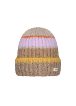 Haputale Beanie Weicher Damenhut mit bunten Streifen