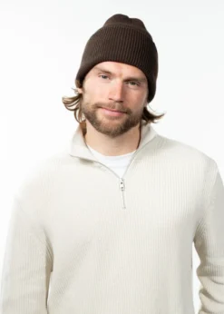 Haveno Beanie Bequeme Uni-Mütze mit Umschlag