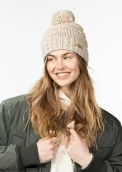 Jasmin Beanie Klassische Strickmütze für Damen