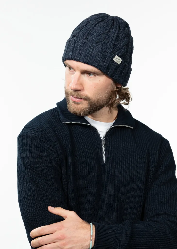 Kaen Beanie Herren Mütze mit Zopfmuster