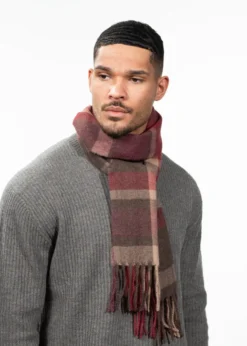 Ketill Scarf Herrenschal mit Karomuster