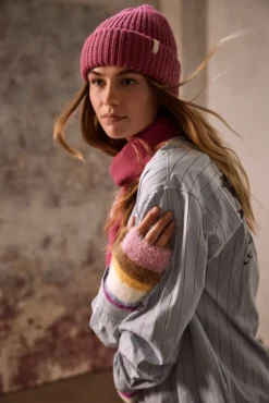 Kumana Fingerless Gloves Fingerlose Fäustlinge mit Streifen