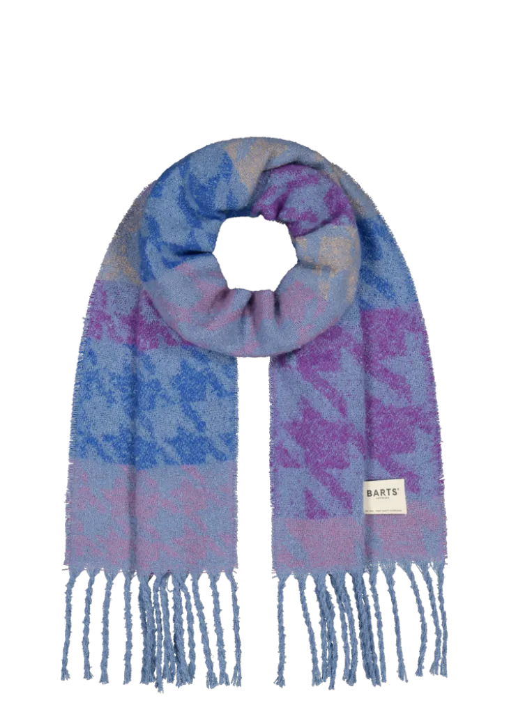 Landina Scarf Damenschal mit Muster und Fransen