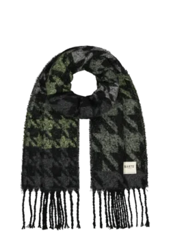 Landina Scarf Damenschal mit Muster und Fransen
