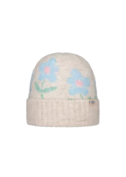 Lilouw Beanie Mädchenmütze mit Blumen