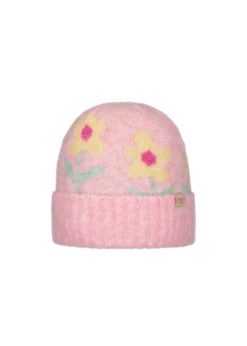 Lilouw Beanie Mädchenmütze mit Blumen