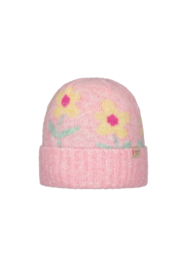 Lilouw Beanie Mädchenmütze mit Blumen