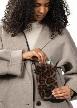 Malinna Phonebag Handytasche aus Kunstfell