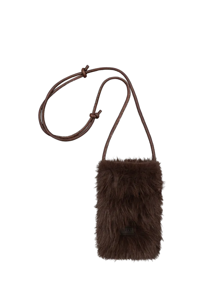 Malinna Phonebag Handytasche aus Kunstfell