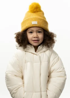 Meadew Beanie Mädchenhut mit Kunstpelz-Bommel