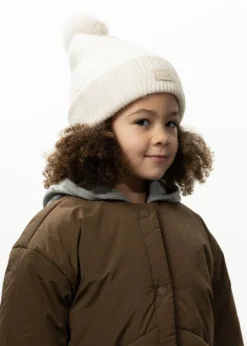 Meadew Beanie Mädchenhut mit Kunstpelz-Bommel